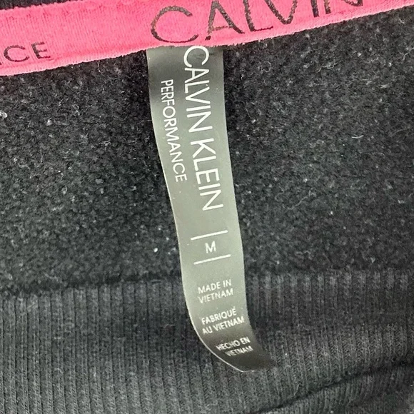 Calvin Klein Logo Performance Crop Top Sweatshirt - Picture 6 of 6